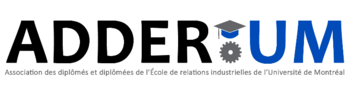Logo de l'Association des diplômés et des diplômées de l’École de relations industrielles de l’Université de Montréal (ADDÉRIUM)